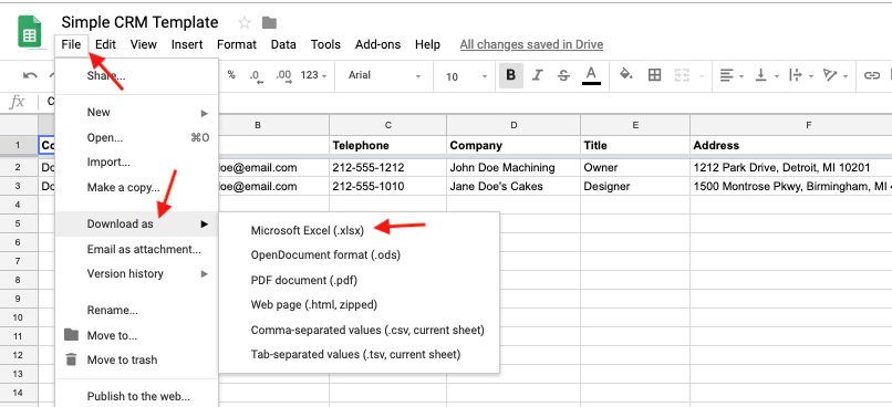 using excel with google drive office for mac